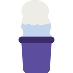Ice cream vector summer snack icon isolated