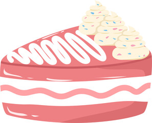 Strawberry cream slice cake