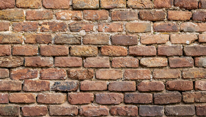 Naklejka premium texture de la surface d'un mur en briques anciennes
