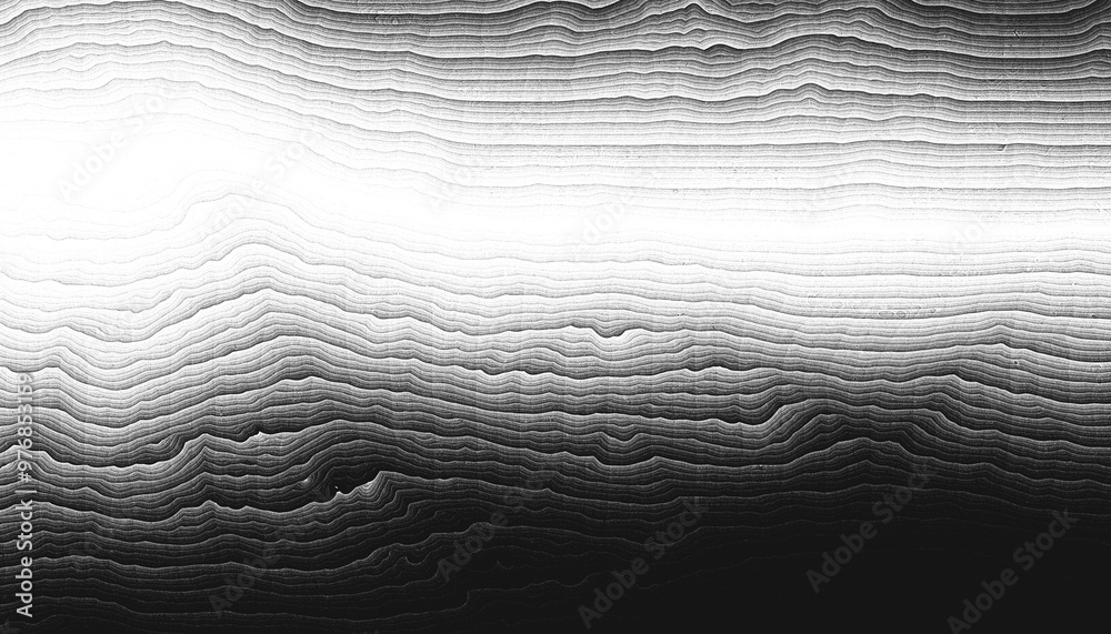 Poster Modern abstract overlay transparent background texture with layers of black and gray transparent material in grunge lines in random geometric