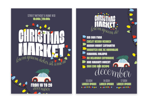 Poster Market Event Christmas