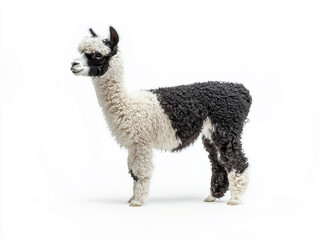 Fototapeta premium Llama or alpaka isolated on white background