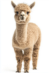 Llama or alpaka isolated on white background