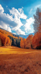 Fototapeta premium autumn landscape in the mountains