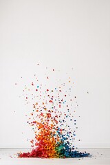 colorful confetti explosion