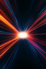 Obraz premium dynamic light rays abstract