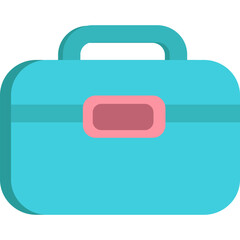 Briefcase icon vector work suitcase bag isolated