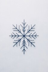 Obraz premium snowflake design on white background