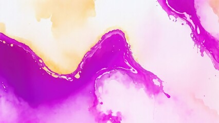 Obraz premium Pink and Purple Liquid Fluid Texture Abstract Watercolor Paint Background