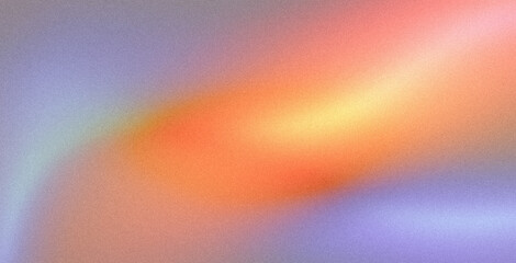 Grainy gradient background orange blue pastel abstract glowing color wave black backdrop, noise texture banner poster header design, banner