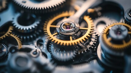 A close-up of the intricate gears and mechanics of a watch.