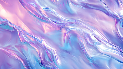 Fototapeta premium Abstract wavy pattern with soft pink and purple hues, reminiscent of flowing silk fabric, perfect for modern design