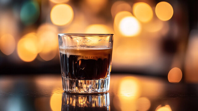 Celebrating National Vodka Day with a refreshing cocktail by the bar in the evening