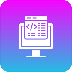 Fototapeta premium Coding Icon