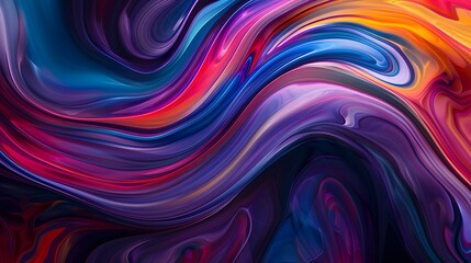 Vibrant Color Swirls: A vibrant abstract background with swirling colors and fluid patterns, evoking a sense of motion and energy. 
