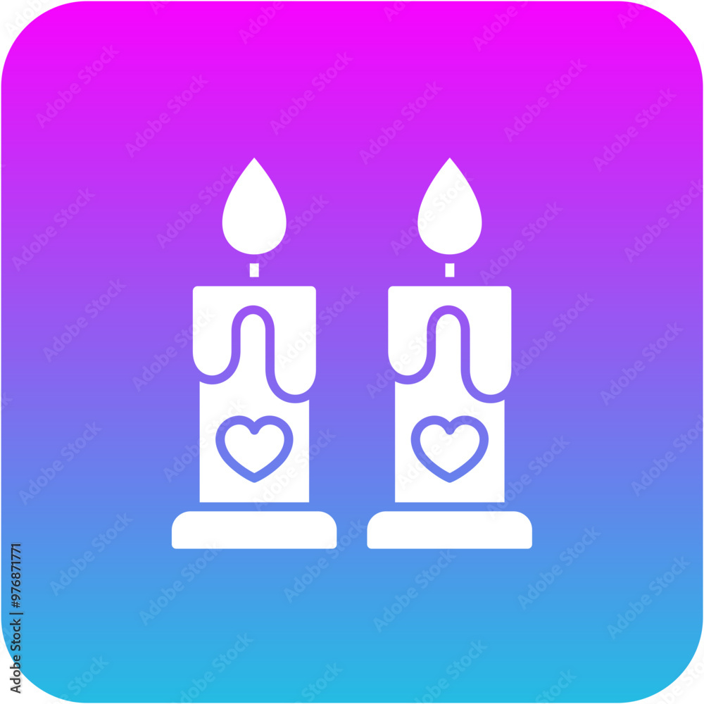 Poster candle icon