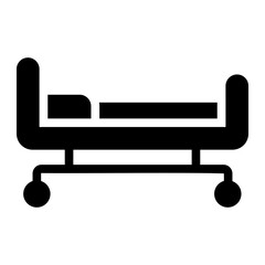 hospital bad Solid icon