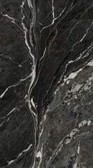 A Bardiglio marble texture with its medium to dark grey background and light grey veining.