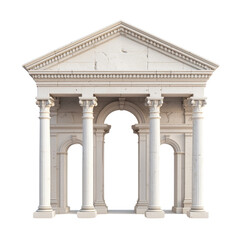 Obraz premium Classical architectural structure with columns and pediment design