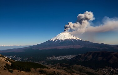 富士山の噴火のイメージ