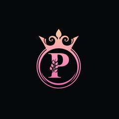 Royal Beauty Care Logo With Letter P