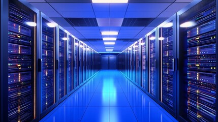 Fototapeta premium Secure IT Disaster Recovery and Backup System with Encrypted Data Storage Solutions
