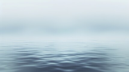 Naklejka premium Abstract Blue Blurred Background with Light Sky Blue Color Gradient, Soft Clouds, and Calm Sea Water Texture. Bright Summer Day, Clear Sky, and Minimalistic Vector Illustration in a Realistic Photo St