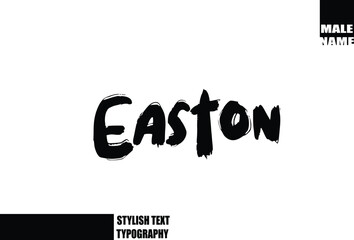Male Name In Bold Grunge Animated Typography Text Easton