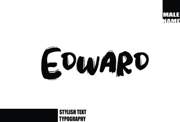 Edward Male Name In Bold Grunge Animated Typography Text