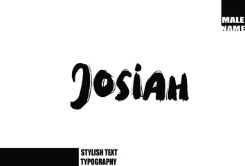 Josiah Male Name In Bold Grunge Animated Typography Text