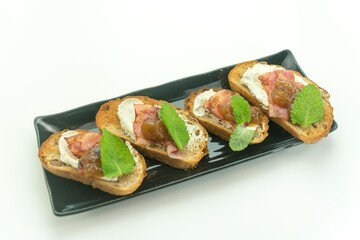 いちじくジャムのカナッペ
