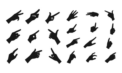 Finger Point Variety, vector illustration