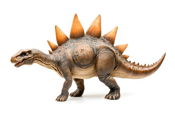 Fototapeta premium Dinosaur Stegosaurus isolated on white background, prehistoric creature