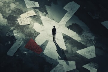 Asteroid belt with glowing rocks and cosmic dust in deep space, suitable for sci-fi backgrounds.. Beautiful simple AI generated image