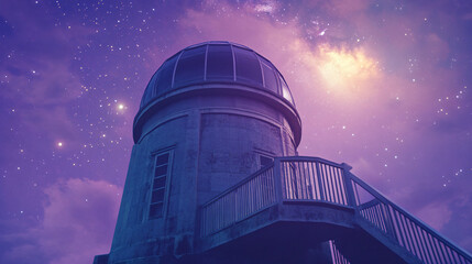 A historical observatory tower with vintage style and astronomical significance.