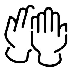 gloves Line Icon