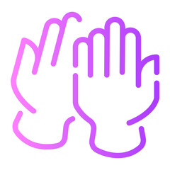 gloves Line Gradient Icon