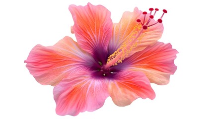 Close-up of a Vibrant Pink Hibiscus Flower