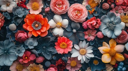 modern floral art concept banner showcasing trendy designs with unique materials perfect for creative projects and aesthetics