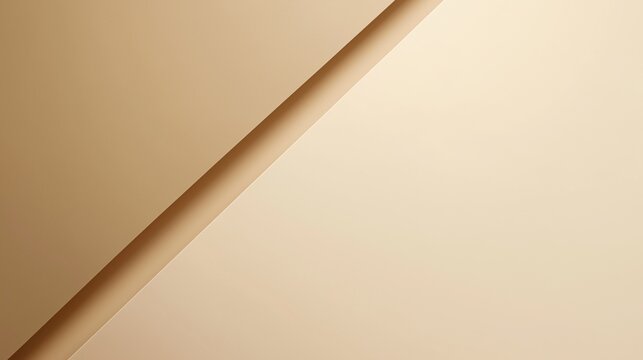 Paper layer diagonal with brown and smooth color with shadow for background presentation