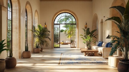 a fusion of spanish and italian styles in a mediterranean setting, capturing timeless elegance and a homely feel, home concept banner