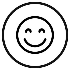 Editable friendly, smiling face vector icon. Part of a big icon set family. Perfect for web and app interfaces, presentations, infographics, etc