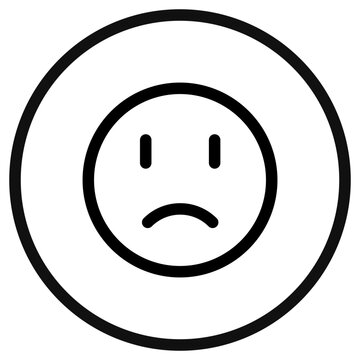 recommend clip art: Editable frowning, sad, disappointed face vector icon. Part of a big icon set family. Perfect for web and app interfaces, presentations, infographics, etc
