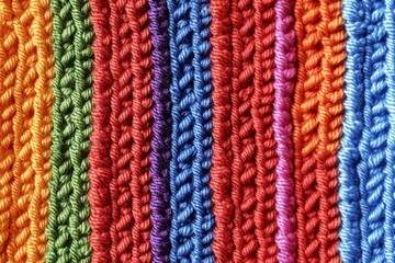 Knitted multicolored background 