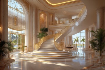 Luxurious grand foyer