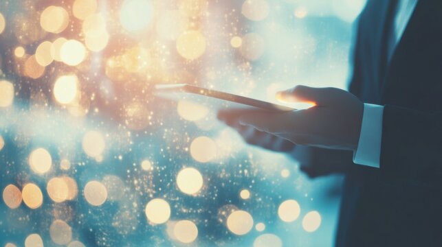 A diverse business team engages in a collaborative session, utilizing a digital tablet to enhance their project planning efforts effectively