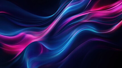 Abstract Neon Waves