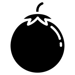 tomato glyph vector icon