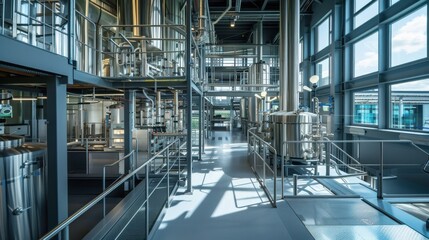 A state-of-the-art facility that displays how biochemical processes are used to produce biodegradable materials.