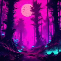 halloween landscape